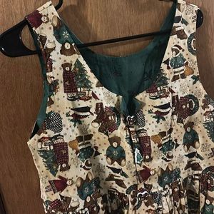 Vintage Country Bears Christmas Dress